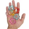 Mandarin Bird Toys by M&M 2150 Foot Flowers - Beautiful Acrylic Durable Foot Toy, Versatile Pretty Flowers, Easy for Beaks and Feet to Grab Manipulate, Excellent for Adding to The Cage and Other Toys
