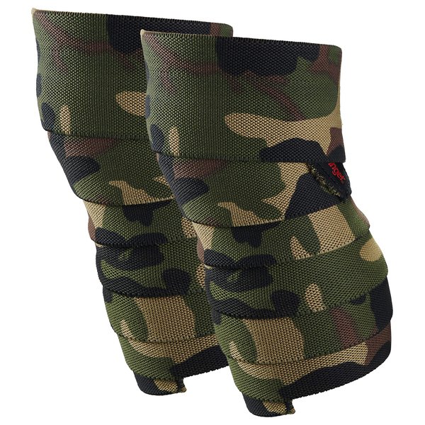 Harbinger Red Line 78-Inch Knee Wraps for Weightlifting (Pair) , Black
