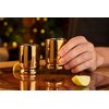 The Original 50 Caliber Brass Ceramic Shot Glasses - Set of 2 - American Owned & Operated - LIFETIME Guarentee