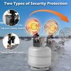 Buyplus Propane Heater 15,000BTU, Portable Outdoor Propane Heater with 3 Adjustable Modes & Safety Shut-off Valve, Single Tank Top Tent Heaters for Camping, Fishing, Outdoor Use, Silver