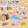 AHCo. Kids Wooden Painting Kit, Crafts for Girls Boys Ages 5-12, Creative Art Gifts for 5 6 7 8 9 10 11 12 Year Old Kids, Wood Slice Craft Activities Kits