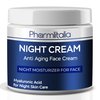 Pharmlitalia Night Cream for Face - Anti Aging Night Moisturizer for Women - Anti-Wrinkle Night Cream w/Hyaluronic Acid - 1.69 Fl Oz
