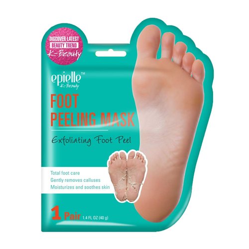 Epielle-Foot Peel Mask - 2 Pack - For Cracked Heels, Dead Skin & Calluses - Make Your Feet Baby Soft & Get a Smooth Skin, Removes & Repairs Rough Heels, Dry Toe Skin - Exfoliating Peeling Treatment