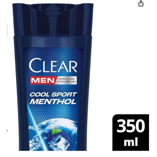 Generic NEW Clear Men Anti-Dandruff Shampoo Cool Sport Menthol Refreshing Menthol Effect 350 ml