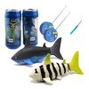 Tipmant Mini RC Fish Shark Toys Remote Control Boat Ship Electric Electronic Pet Animal Swim Water Pool Tub Bathtub Kids Gifts - 2 Pack