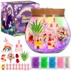 Atonofun Unicorn Terrarium Crafts Kit for Kids, LED Night Light Birthday Gift for Girls, Unicorn Toys for Girls, DIY Arts and Crafts Kit for Kids Girls Presents Ages 4 5 6 7 8-12 Year Old