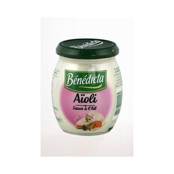 Benedicta Gourmet Creamy Garlic Sauce - Sauce Aioli - 8.8 oz.