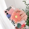 Pink Cute Solid Color Daisy Flower Design Collapsible Mobile Phone Grip Stand Holder for Smartphone Tablet Cell Phone Accessory, Cell Phone Grips, Grips