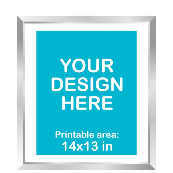 Preburned Silk Screen Printing Frames Custom Silkscreen Frames with design, Pre-Burned Aluminum Frame Screen for Screen Printing (Frame 18"x20")