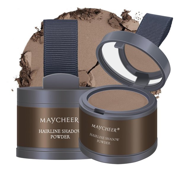 FREEORR Root Touch Up Powder for Thinning Hair - Hairline Shadow and Gray Coverage #01 Dark Brown