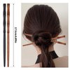 12Pcs Wooden Hair Sticks Hair Chopsticks for Women, Bamboo Shape Hair Pins for Long Hair, Hair Stick Pin for Buns, Decorative Hair Holder for Women Hair Accessories