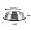 2Packs Stainless Steel Dog Bowl with Anti-Skid Rubber Base for Small/Medium/Large Pet, Perfect Dish, Pets Feeder and Water Choice Puppy Cat Kitten (8oz)