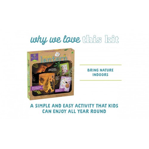 Craft-Tastic Nature Lantern - Nature DIY Craft Kit - Outdoor Crafting Fun - Bring Nature Inside - Comes with Material to Make Lantern with Tea Light - Ages 8+