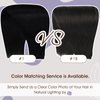 Full Shine Weft Hair Extensions Black Straight Hair Sew In Extensions Soft Real Hair For Women Color Jet Black Human Hair Bundles Weft Human Hair Extensions Silky Hair Jet Black 16 Inch 105G