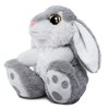 Nleio Bunny Rabbit Stuffed Animal, 8.5" Bunny Plush with Floppy Ears, Huggable & Washable, Baby Stuffed Animals Plush Toy for Girls Boys Kids Friends Easter Birthday Gifts (Gray)