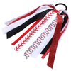 Baseball Hair Accessories Girls Softball Ribbon Pony Holder Streamer Hair Ties Elastic Band Glitter Bow Scrunchies Game Day Decor Accessories Back School Gift for Cheerleader Women Player