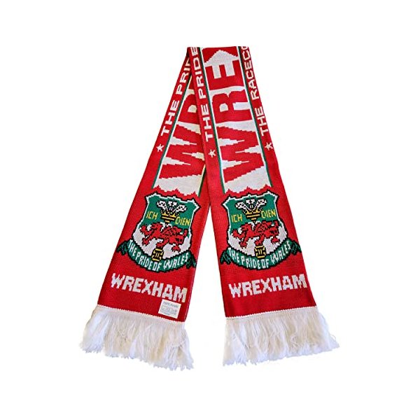 Wrexham Fan Scarf | AFC Wrexham Soccer Fan Scarf | Premium Acrylic Knit