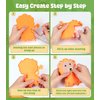 YEETIN Sewing Kit for Kids Ages 6+, Beginner Felt Sewing Craft Kit, DIY Jungle Stuffed Animals Making Set, Learn to Sew Gifts for Birthday