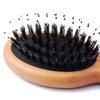 Hair Brush Mini Boar Bristle Hairbrush for Thick Curly Thin Long Short Wet or Dry Hair Detangle Massage Add Shine, Pocket Travel Small Paddle Hair Brush for Men Women Adults