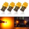 Antline 3157 3156 3057 4157 3056 LED Bulbs Amber Yellow, 12-24V Super Bright 1000 Lumens Replacement for Turn Signal Blinker Lights, Side Marker Lights (Pack of 4)