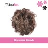 JUVABUN Curled Clip in Hair Buns -Brownish Blonde| Hair Bun Maker | Hair Buns Hair Piece| Curled Hair Bun Scrunchie | Everyday Wear | Washable & Realistic|Hair Bun Clip - Brownish Blonde