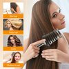 SHINLEA Curved Detangling Brush for Curly Hair, Vented Design, Anti-Tangle, Professional Hairbrush for Wet & Dry, Ideal for Textured 2a to 4c Hair, Thick Hair Blow Drying