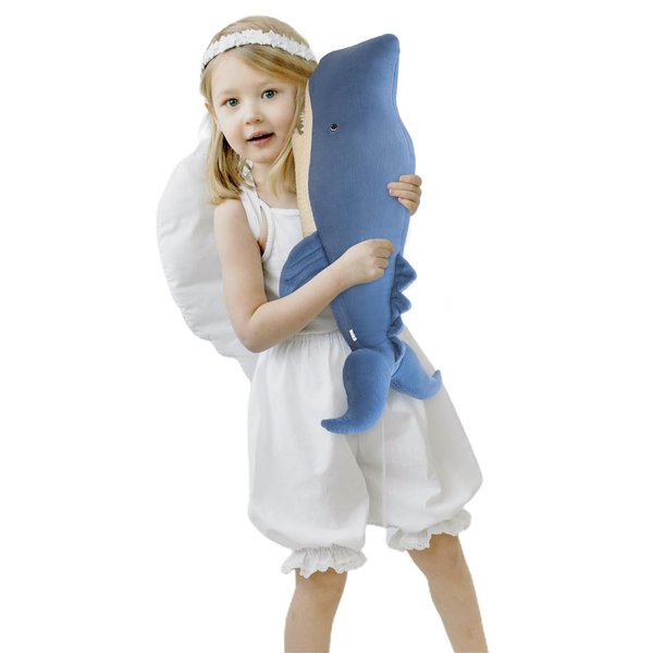 EVYEFL Whale Plush, 20 Inch Marine Animal Whale Pillow, Whale Stuffed Animal Plush Doll, Soft Plush Kids Gift(Blue,20 Inch)
