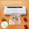 Vacuum Sealer,Equipped With 20 Vacuum Sealed Bags,Fully Automatic Dry and Wet Dual use Food Vacuum Sealer Machine,One Click Intelligent Operation,Digital Display,Super Strong Suction Power