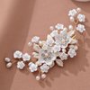 Bridal Crystal Rhinestone Hair Accessories: Pearl Flower Barrettes, Headpieces, and Hair Pins for Women and Girls