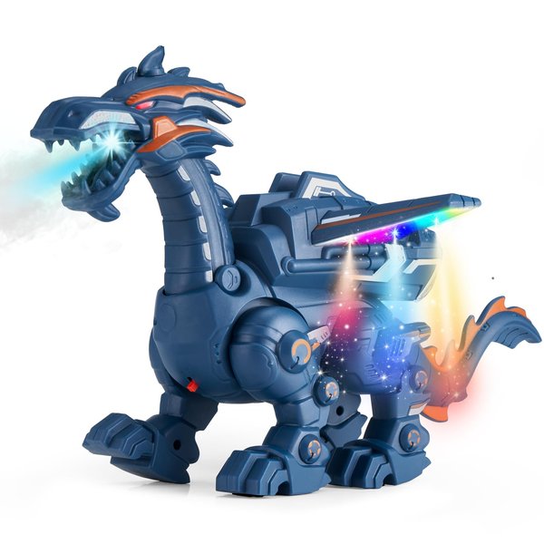 Avkast Baby Musical Toys, Musical Mechanical Dragon Crawling Baby Toys, Boy Girl with Learning Crawl System Music,Baby Toys with Simulated Flame and Realistic Sounds