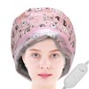 Heat Cap for Deep Conditioning, Adjustable Oil Treatment Electric Heat Hair Steamer Cap Intelligent Temperature Control Hair Care Hat Portable Hair SPA Cap Detachable Hair Care Tool for Home Use