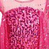 Dressy Daisy Girls' Ice Princess Costumes Halloween Fancy Party Sequin Dress with Train Long Sleeve Size 3T - 4T Hot Pink