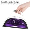 UV LED Nail Lamp with UV Gloves 72 Beads,300W Professional UV Nail Dryer Light for Gel Nails Polish/Acrylic,Fast Curing Gel X Polish Lamp with Phone Holder Smart Sensor 4 Timer,Nail Art Drying Tools