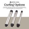 JOYA MIA Prodigy 3-in-1 Interchangeable Titanium Hair Curler - Professional Salon Long-Lasting Curls, Hair Curling Tools Kit, Durable and Easy-to-Use for Various Curl Styles, Black