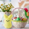 2025 Upgraded Easter Bunny Plush Toys with Zipper 15cm/6inch Cute Stuffed Rabbit Zip Up Bag Easter Basket Stuffers for Kids (6Pcs with Zipper)