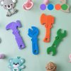 TYRY.HU Baby Teething Toys for Babies, Baby Teether Toys, BPA Free Silicone Baby Molar Teether Chew Toys, Hammer Wrench Spanner Pliers for Boys Girls, Soft-Textured, Easy to Hold & Clean, 4 Packs