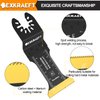 EXKRAEFT 30 PCS Oscillating Tool Blade, Universal Titanium Multi Tool Blades for Metal Nails Wood Plastic and Hard Material, Oscillating Saw Blades Fit Dewalt Milwaukee Ryobi Rockwell Fein