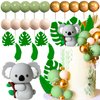 JeVenis Jungle Baby Shower Cake Decoration Koala Cake Topper Safari Animals Cake Decoration Wild One Cake Decoration Two Wild Cake Topper Jungle Safari Animals Party Supplies