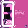 Goody Slideproof Women's Bobby Pin - 48 Count, Crimpled Black - 2 Inch Pain-Free Pins to Style and Secure All Hair Types