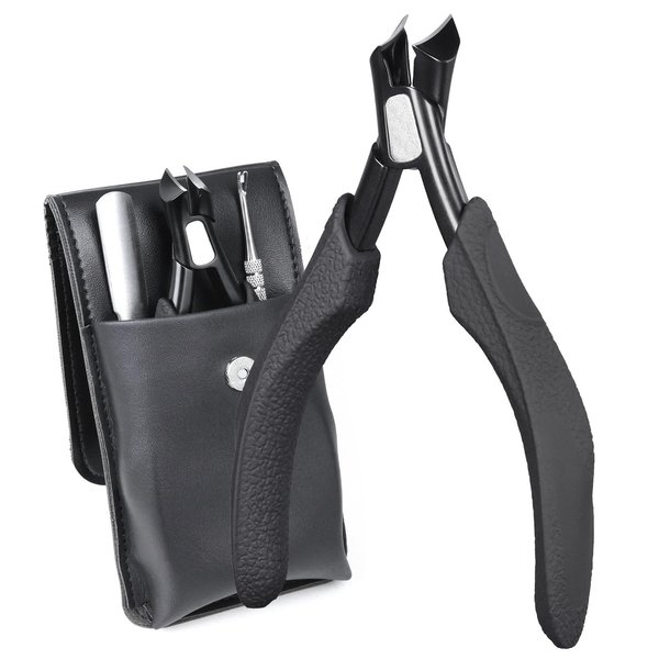 SG Nekoo Toe Nail Clippers for Thick Nails for Seniors, Splash Proof Trim Fingernail and Ingrown Toenail, Ergonomic Non-Slip Grip Nail Clippers for Men Women