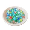 MANSHU 60 Pieces Glass Marbles for Marble Games, 0.63 inch, 6 Colors.