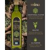 Mina Extra Virgin Olive Oil, New Harvest, Polyphenol Rich Moroccan Olive Oil, Cold Extraction, Single Origin Olive Oil, Less Than 0.2% Acidity, 16.9 Fl Oz (500 ml)