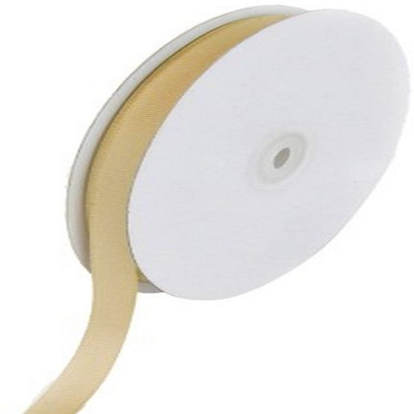 Creative Ideas Solid 3/8-Inch Grosgrain Ribbon, 50-Yard, Toffee