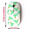 2.4G Wireless Mouse with Cute Pattern Design for All Laptops and Desktops with Nano Receiver - Watercolor Vegan Hand