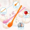 6 Pcs Long Handle iced tea Spoons Colorful 7.5 Inch Coffee Stirring Reusable Ice Cream Tea Egg Spoons Long Drink Teaspoons for Mixing Cocktail Stirring Milkshake Cold Drink