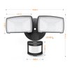 LEPOWER LED Security Lights Motion Sensor Light Outdoor, 30W 3200LM Motion Security Light, 5500K, IP65 Waterproof, 2 Head Motion Detector Flood Light for Garage, Yard, Porch (Not Solar Powered)