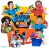 Snap Attack - Shark from Deluxebase. Shark Toy Stretchy Hand Puppet for Kids. Animal Hand Puppets with Movable Mouth. Ideal for Imaginative Play, Educational Toys and Kids Party Favors.