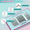 DIY Lash Extension Kit 144PCS Eyelash Clusters Individual Lashes Extensions Kits With Cluster Lashes Wispy,Lash Bond & Seal, Lash Remover,Applicator at Home Lash Extensions Kit(SMH,C-Mix8-16mm kit)