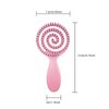 RAIN’S SECRET Lollipop Shaped Mini Detangling Hair Brush for Women,Men,Kid, Wet/Dry Hair,Pocket Detangler for Outing or Traveling (pink)