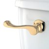 Kingston Brass KTFL2 French Toilet Tank Lever, 2-7/8-Inch, Polished Brass